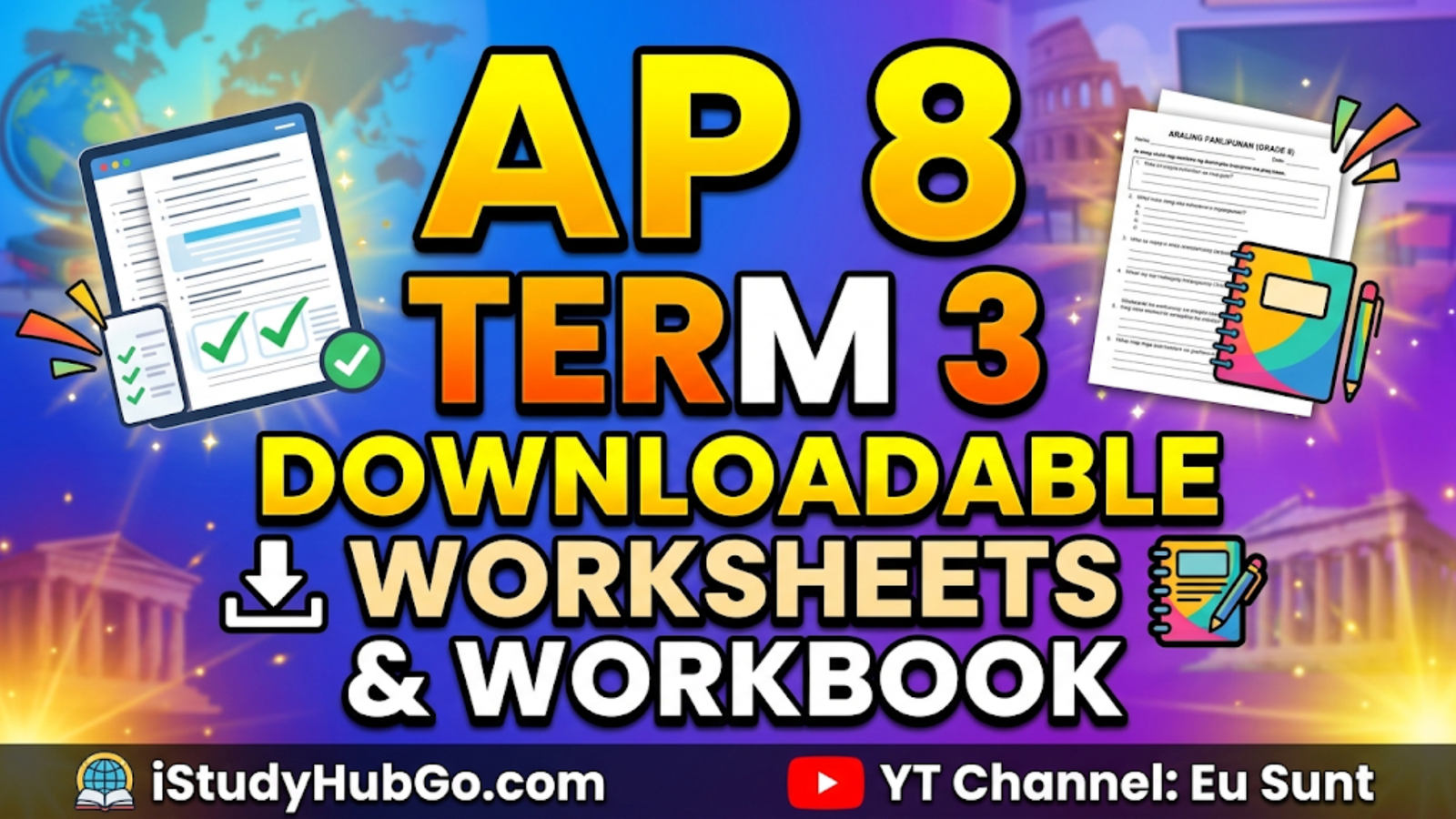 AP 8 Term 3 (Downloadable Worksheets and Workbook with Answer Key)